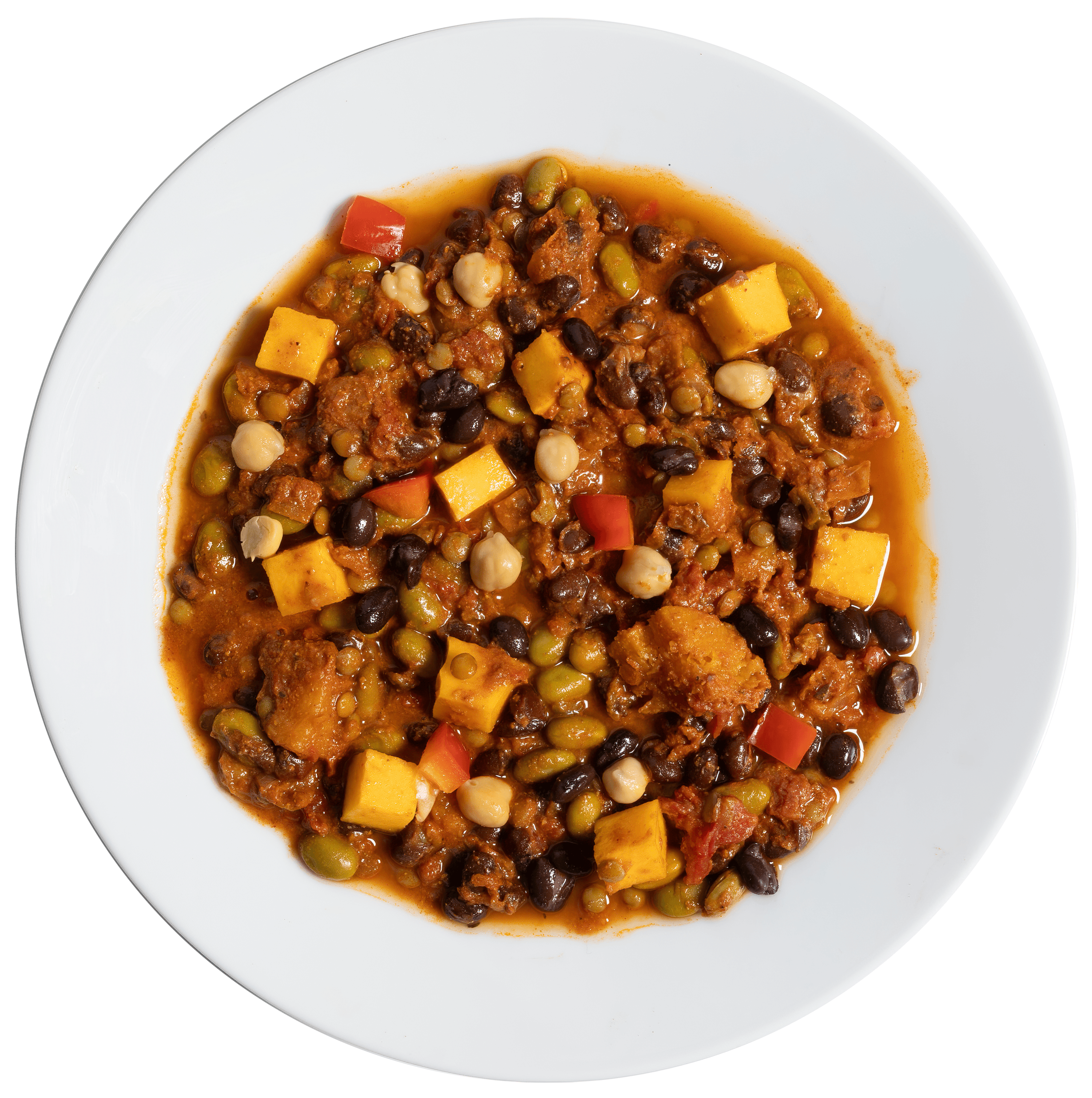 3 Bean Chili w/ Butternut Squash